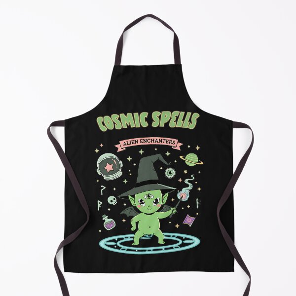 Item preview, Cosmic Spells Alien Enchanter - Cute Space Wizard Art designed and sold by AwesomeBeyondLimits.