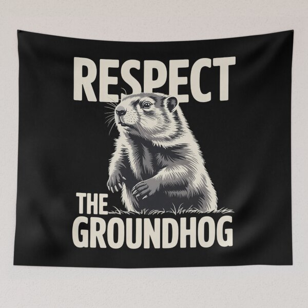Item preview, Groundhog Day Respect The Groundhog Ground Hog Day designed and sold by Bandikonsalez.