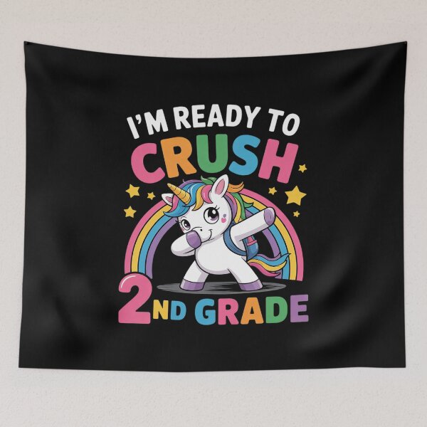 Item preview, Back To School Unicorn I'm Ready To Crush 2nd Grade Girls  designed and sold by THagBlue.