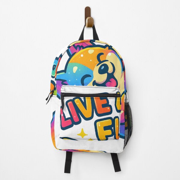 Item preview, Live Laugh Flop Cute Rainbow Dog Shirt | Kawaii Funny Puppy Design designed and sold by PawWave.