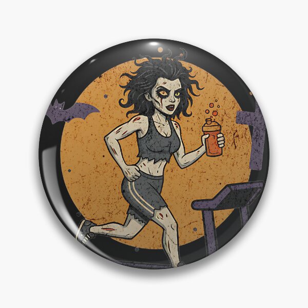 Item preview, EXORCISE DAILY - Funny Zombie Woman Treadmill Workout Pun designed and sold by AwesomeBeyondLimits.