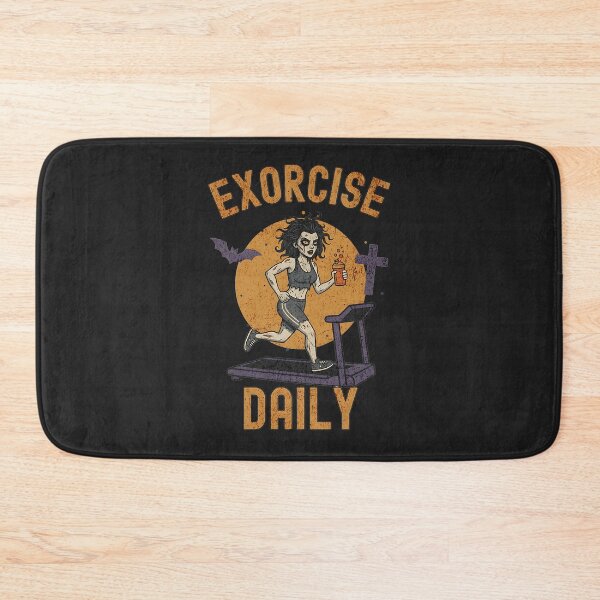 Item preview, EXORCISE DAILY - Funny Zombie Woman Treadmill Workout Pun designed and sold by AwesomeBeyondLimits.