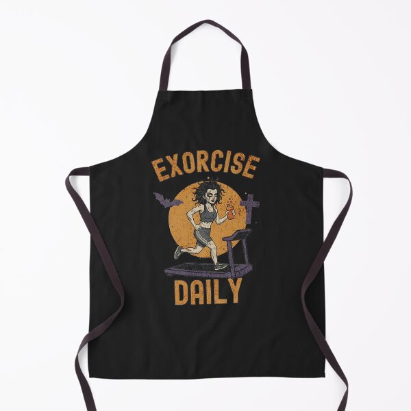 Item preview, EXORCISE DAILY - Funny Zombie Woman Treadmill Workout Pun designed and sold by AwesomeBeyondLimits.