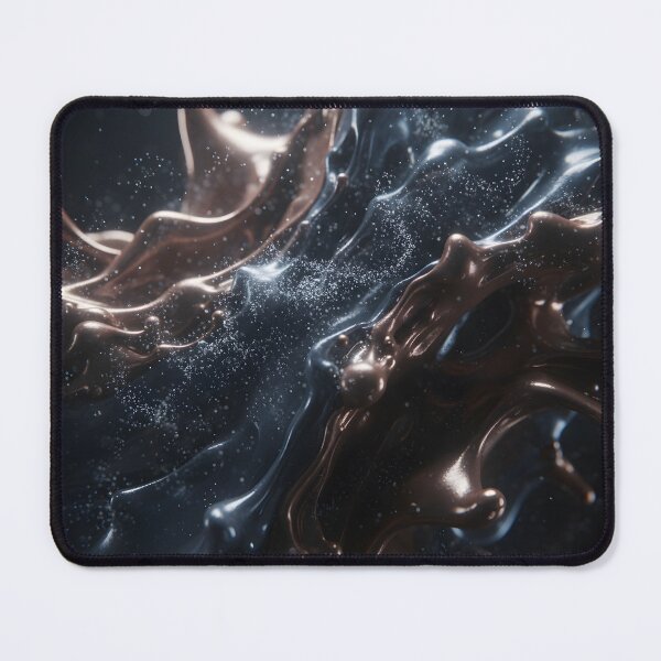 Item preview, Abstract Metallic Fluid Swirl with Glitter and Dark Smoke designed and sold by homydesign.