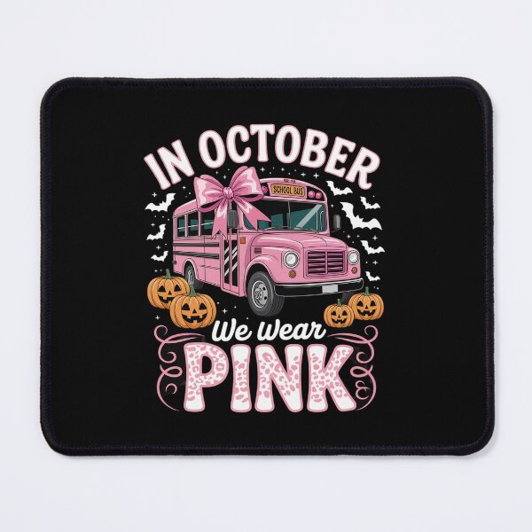 Item preview, Breast Cancer Awareness School Bus Driver Pink Ribbon  designed and sold by THagBlue.