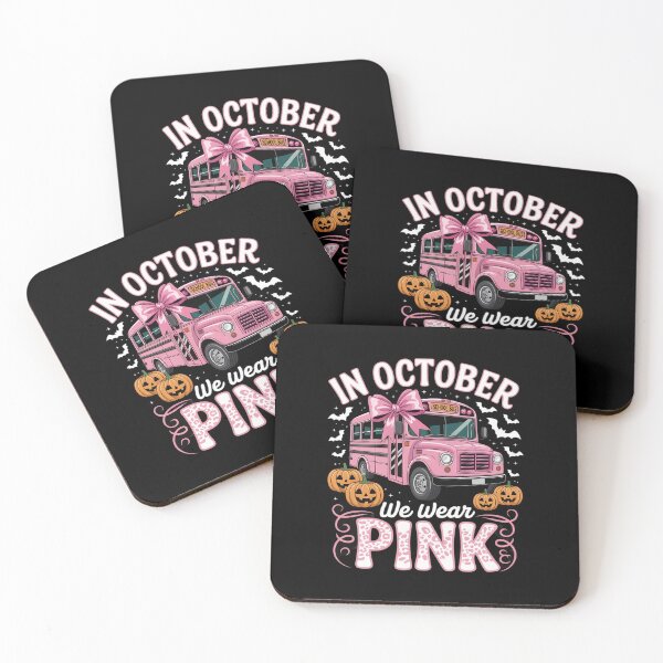 Item preview, Breast Cancer Awareness School Bus Driver Pink Ribbon  designed and sold by THagBlue.