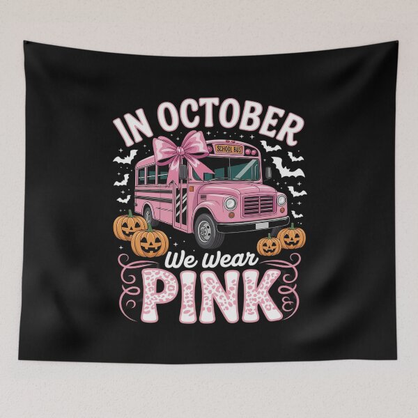 Item preview, Breast Cancer Awareness School Bus Driver Pink Ribbon  designed and sold by THagBlue.