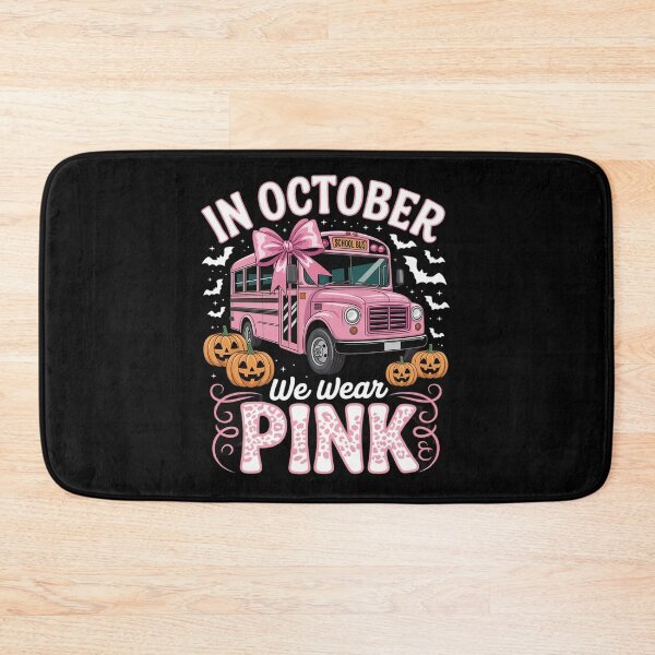 Item preview, Breast Cancer Awareness School Bus Driver Pink Ribbon  designed and sold by THagBlue.