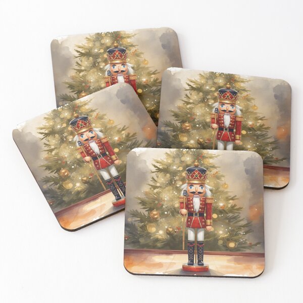 Item preview, Watercolor Christmas soldier in front of the tree designed and sold by StormArte.