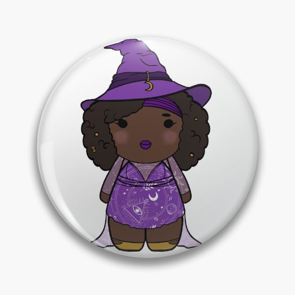 Item preview, Starlit Spells — A Cosmic Chibi Witch  designed and sold by TheFoxandCauldron.