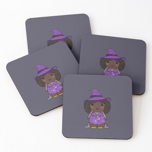Item preview, Starlit Spells — A Cosmic Chibi Witch  designed and sold by TheFoxandCauldron.