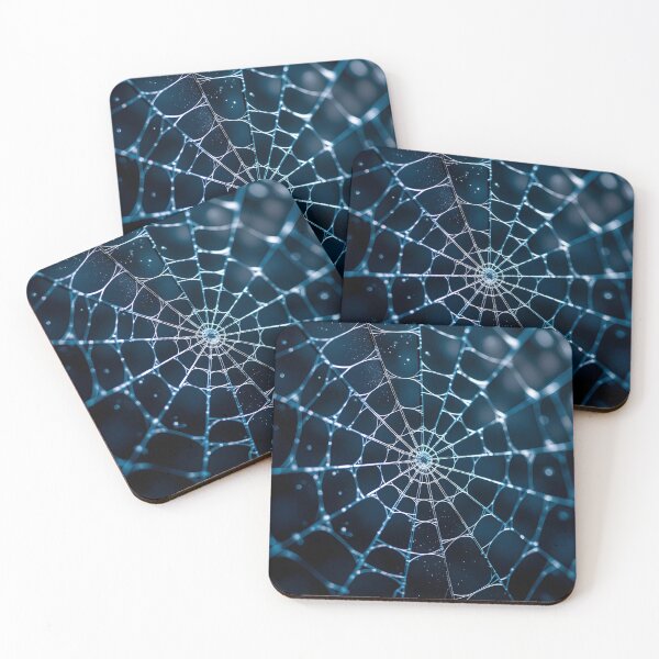 Item preview, Abstract glowing spiderweb with fine network lines on a dark background designed and sold by homydesign.