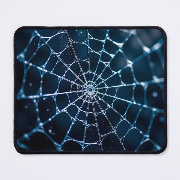 Item preview, Abstract glowing spiderweb with fine network lines on a dark background designed and sold by homydesign.