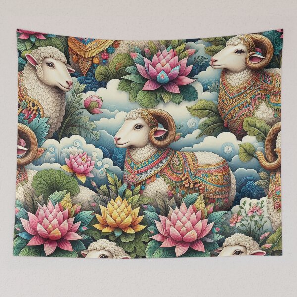 Item preview, Serene Sheep in the Land of Smiles designed and sold by Vanich-Panich.