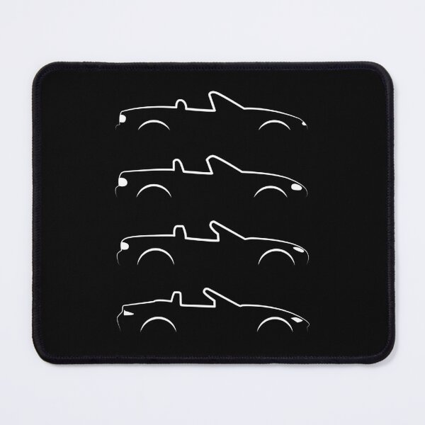 Item preview, Miata Generations Silhouette White designed and sold by VonnArt.