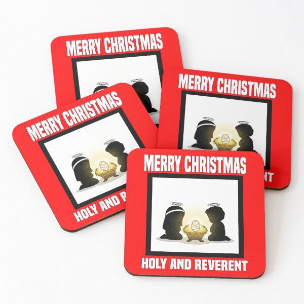 Item preview, MERRY CHRISTMAS - HOLY AND REVERENT designed and sold by KEF Custom.
