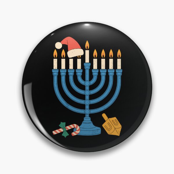 Artikelvorschau, Weihnachtsmütze Menora Jude Chanukka Chanukah entworfen und verkauft von Bandikonsalez.