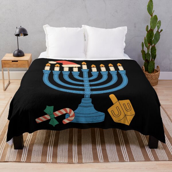Item preview, Sombrero navideño Menorá Judío Hanukkah Chanukah designed and sold by Bandikonsalez.