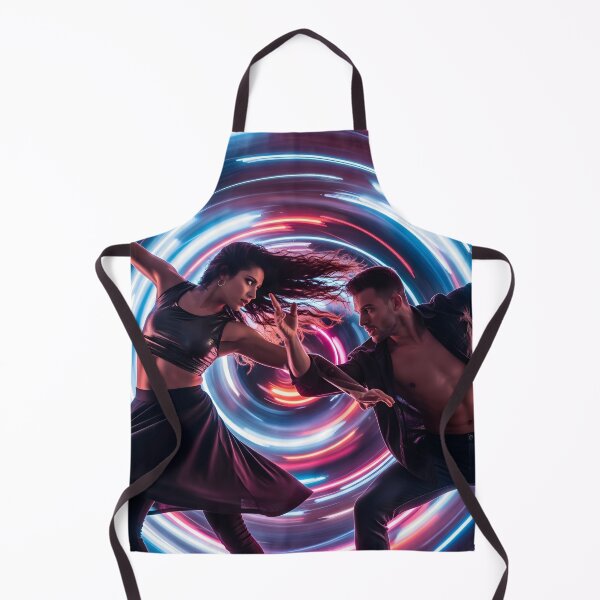 Item preview, A couple dancing in front of a colorful light vortex designed and sold by homydesign.