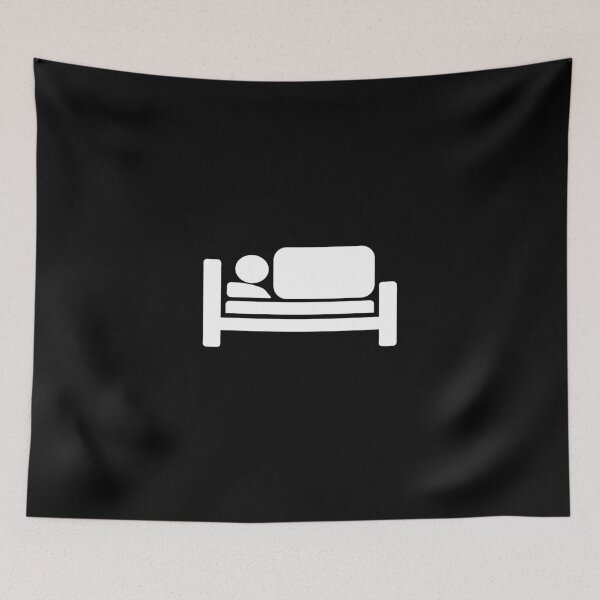 Item preview, Cool bed silhouette pictogram design designed and sold by RetroMaritalArt.