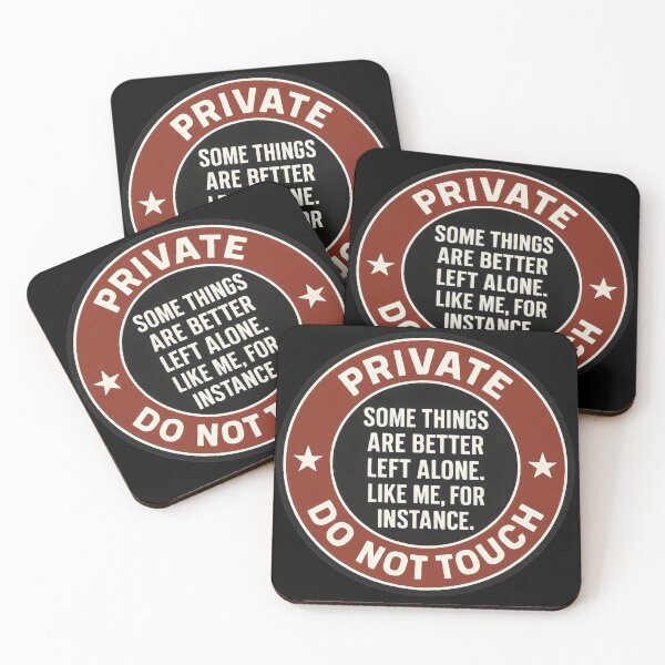 Item preview, Introvert Private Zone – Better Left Alone Statement designed and sold by Sofia Rose Design ⭐️⭐️⭐️⭐️⭐️.