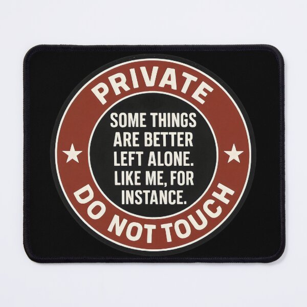 Item preview, Introvert Private Zone – Better Left Alone Statement designed and sold by Sofia Rose Design ⭐️⭐️⭐️⭐️⭐️.