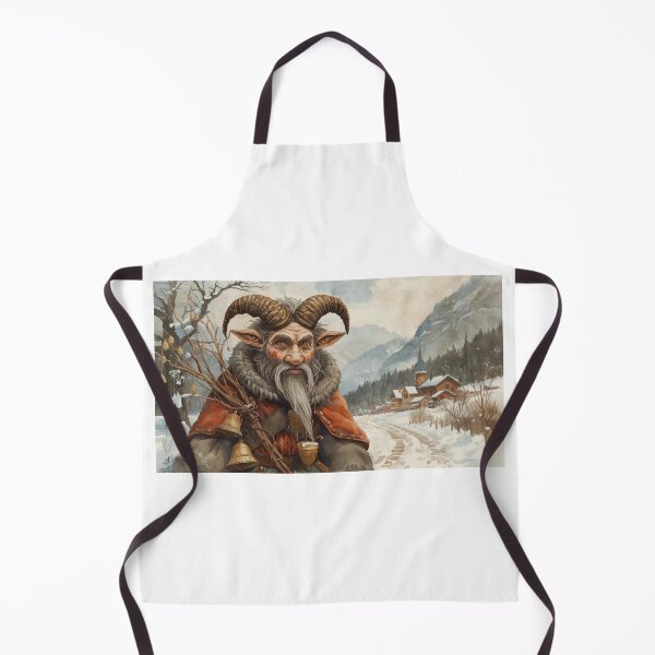 Item preview, Krampus Winter alpine spirit with horns and bells designed and sold by StormArte.