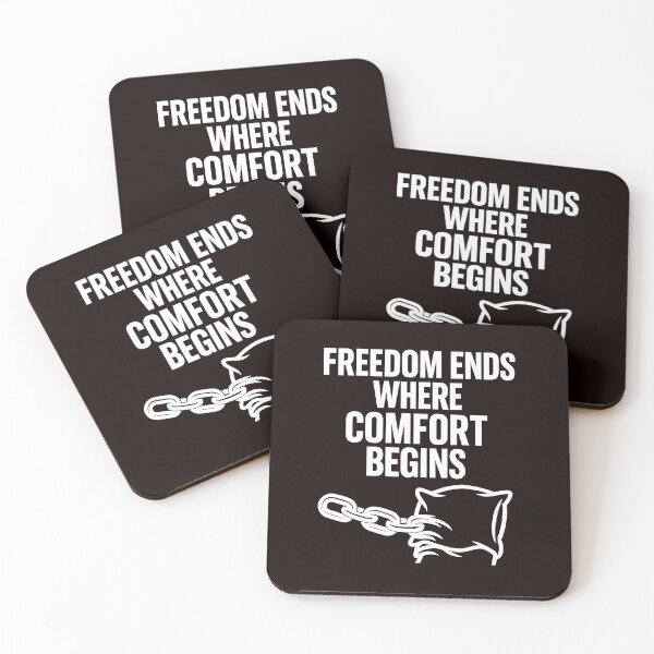 Item preview, Freedom Ends Where Comfort Begins  designed and sold by Les-Ink-Studio.