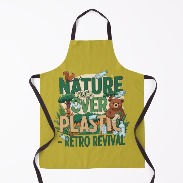 Item preview, Nature Over Plastic – Retro Revival Eco-Friendly Design – Vintage Environmental Art designed and sold by EdCraftProjects.
