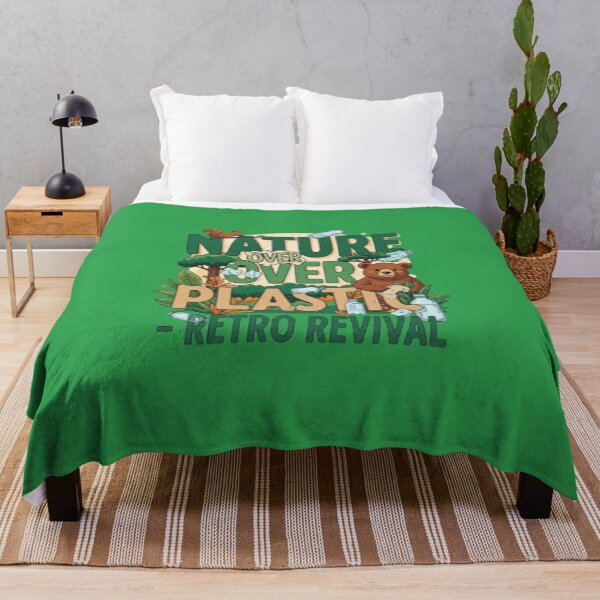 Item preview, Nature Over Plastic – Retro Revival Eco-Friendly Design – Vintage Environmental Art designed and sold by EdCraftProjects.
