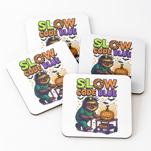 Item preview, Slow Code Blue – Funny Halloween ER Nurse and ICU Nurse Design for RNs, EMTs, and Healthcare Workers designed and sold by ClinicalHubs.