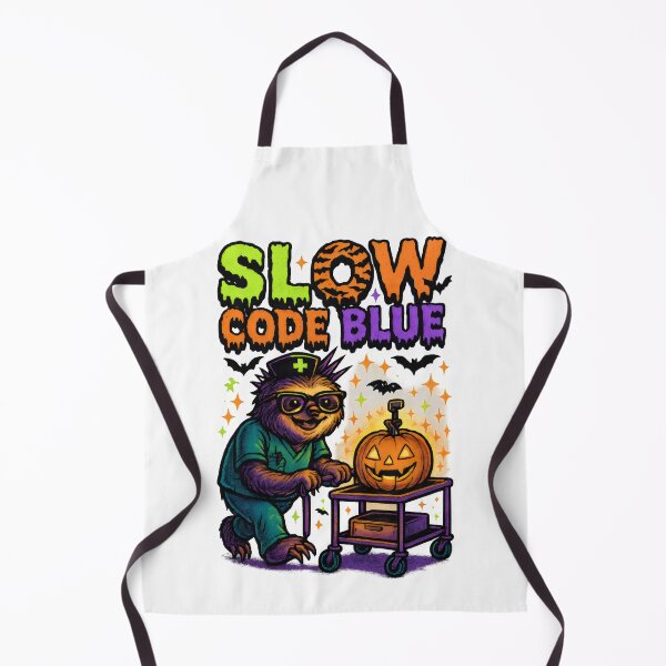 Item preview, Slow Code Blue – Funny Halloween ER Nurse and ICU Nurse Design for RNs, EMTs, and Healthcare Workers designed and sold by ClinicalHubs.