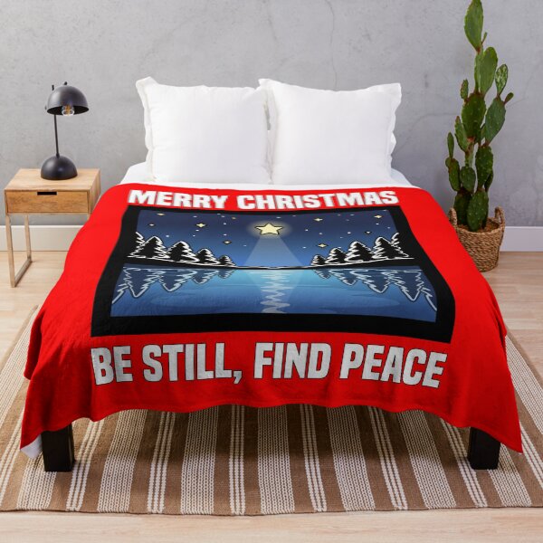 Item preview, MERRY CHRISTMAS - BE STILL, FIND PEACE designed and sold by KEF Custom.