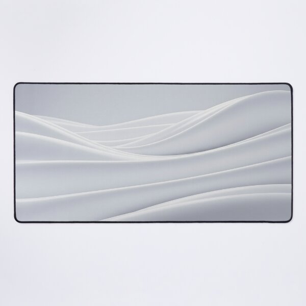 Item preview, Abstract landscape of white flowing waves designed and sold by homydesign.