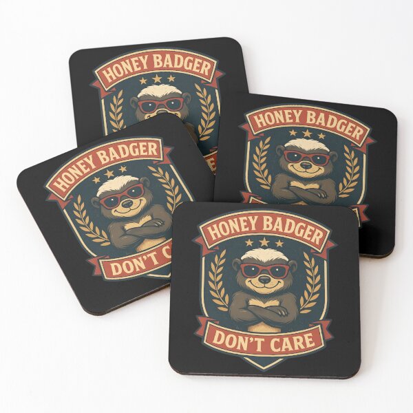 Item preview, Fearless Honey Badger Attitude Badge Design designed and sold by Sofia Rose Design ⭐️⭐️⭐️⭐️⭐️.