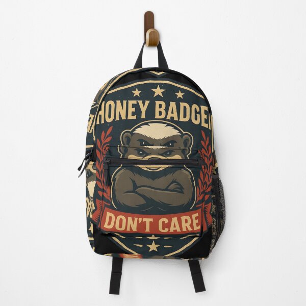 Item preview, Fearless Honey Badger Attitude Badge Design designed and sold by Sofia Rose Design ⭐️⭐️⭐️⭐️⭐️.