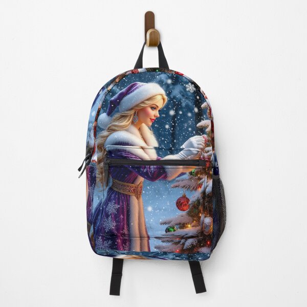 Item preview, Enchanted Christmas Eve – Snow Maiden Decorating the Tree designed and sold by AmetistLight.