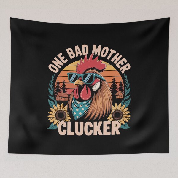 Item preview, Chicken Mom Mother Day Mama Hen One Bad Mother Clucker  designed and sold by THagBlue.