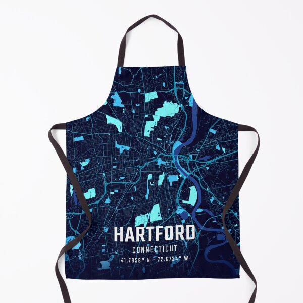 Item preview, Hartford Midnight City Map designed and sold by HomeLivingCo.