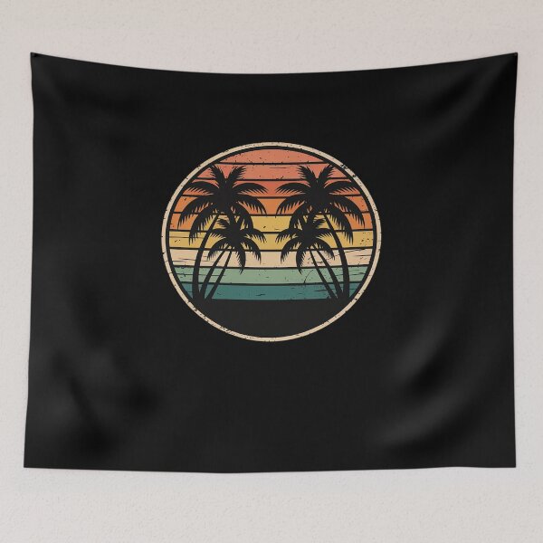 Item preview, Palm Tree Tropical Beach 60s 70s Style Summer Vacation designed and sold by VasilisLamArt.