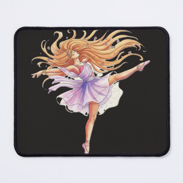Item preview, Graceful Ballerina in Flowing Lavender Dress Illustration designed and sold by DroolWorthyUS.