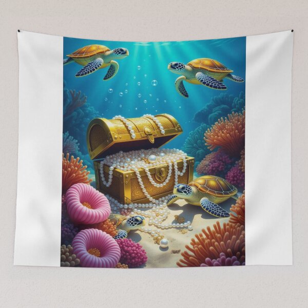 Item preview, Treasure Chest Under Sea designed and sold by ArtQueen777.