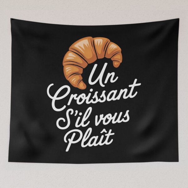 Item preview, French Croissant Bread Un Croissant S'il Vous Plait designed and sold by ValerieRodrigue.