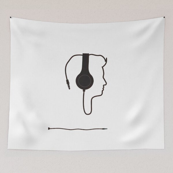 Item preview, Sound of the Mind | Minimalist Headphone Silhouette Art designed and sold by GorArt1.