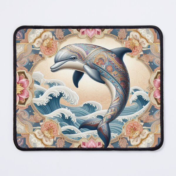 Item preview, The Dolphin Wears Thai Flower Patterns with Pride designed and sold by Vanich-Panich.