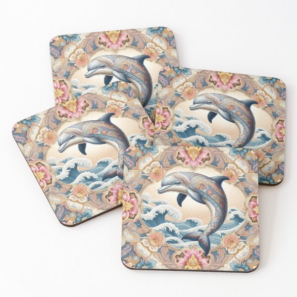 Item preview, The Dolphin Wears Thai Flower Patterns with Pride   designed and sold by Vanich-Panich.