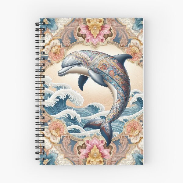 Item preview, The Dolphin Wears Thai Flower Patterns with Pride   designed and sold by Vanich-Panich.