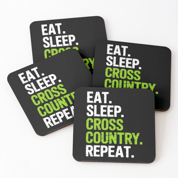 Item preview, Eat Sleep Cross Country Repeat Running Runner Run Funny designed and sold by ValerieRodrigue.