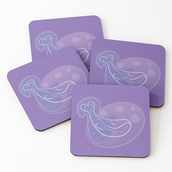 Item preview, Minimalist Whale Calf Silhouette over Purple designed and sold by Oni Figments.