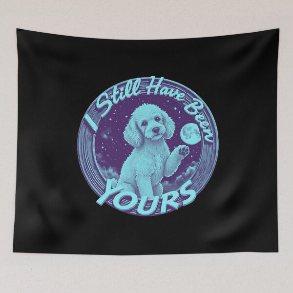Item preview, A fluffy goldendoodle waving for you designed and sold by e-camelleone.